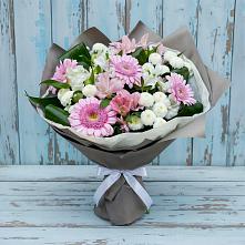 Букет цветов из:  Герберы, Альстромерии и Хризантемы #REPLACE_PRED# Зункаре