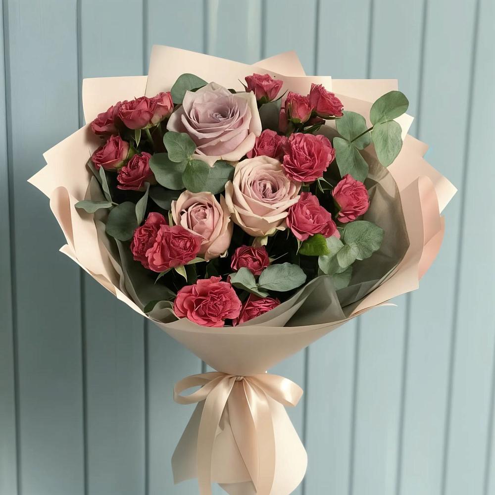 Букет цветов из: Гвоздики и Розы в Зункаре