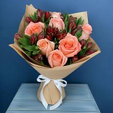 Букет цветов из:  Розы и Альстромерии #REPLACE_PRED# Зункаре