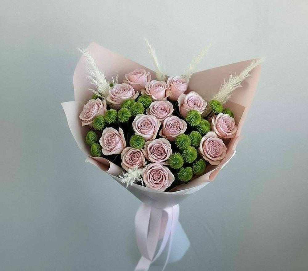 Букет цветов из: Розы и Хризантемы в Зункаре