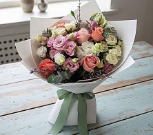 Букет цветов из:  Розы, Лизиантусы и Гвоздики #REPLACE_PRED# Зункаре