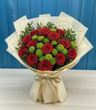 Букет цветов из:  Розы и Хризантемы #REPLACE_PRED# Зункаре