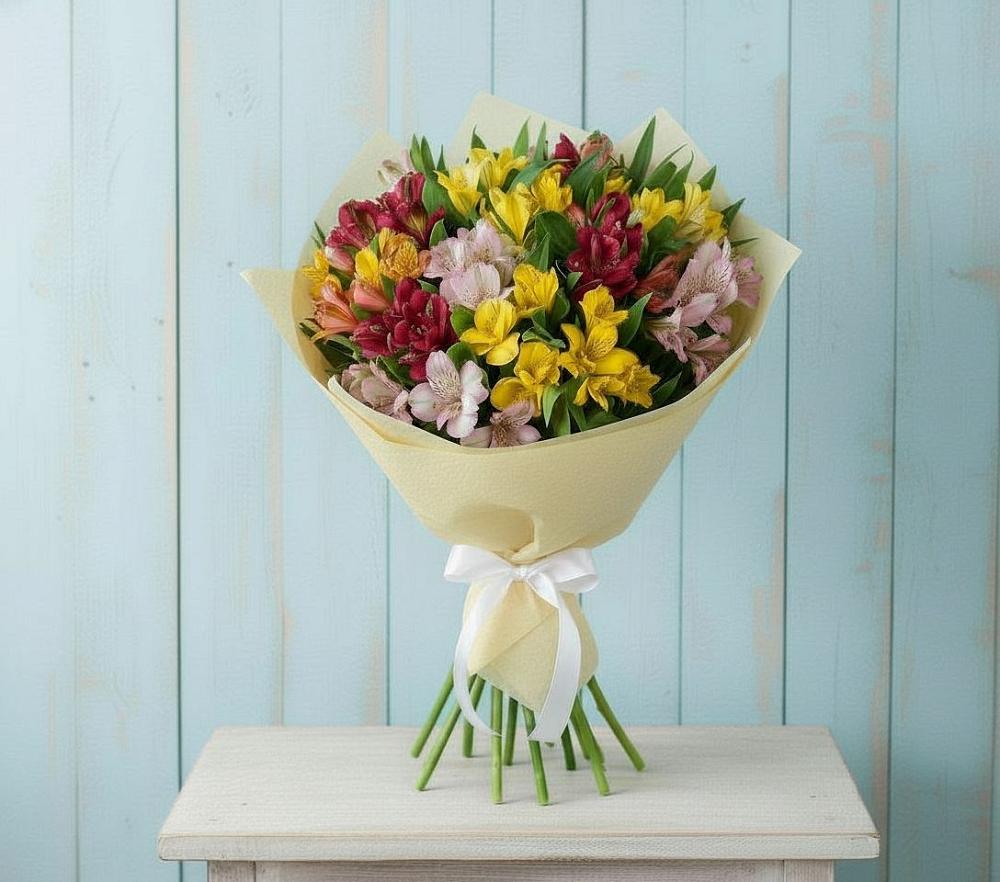 Букет цветов из: Альстромерии в Зункаре