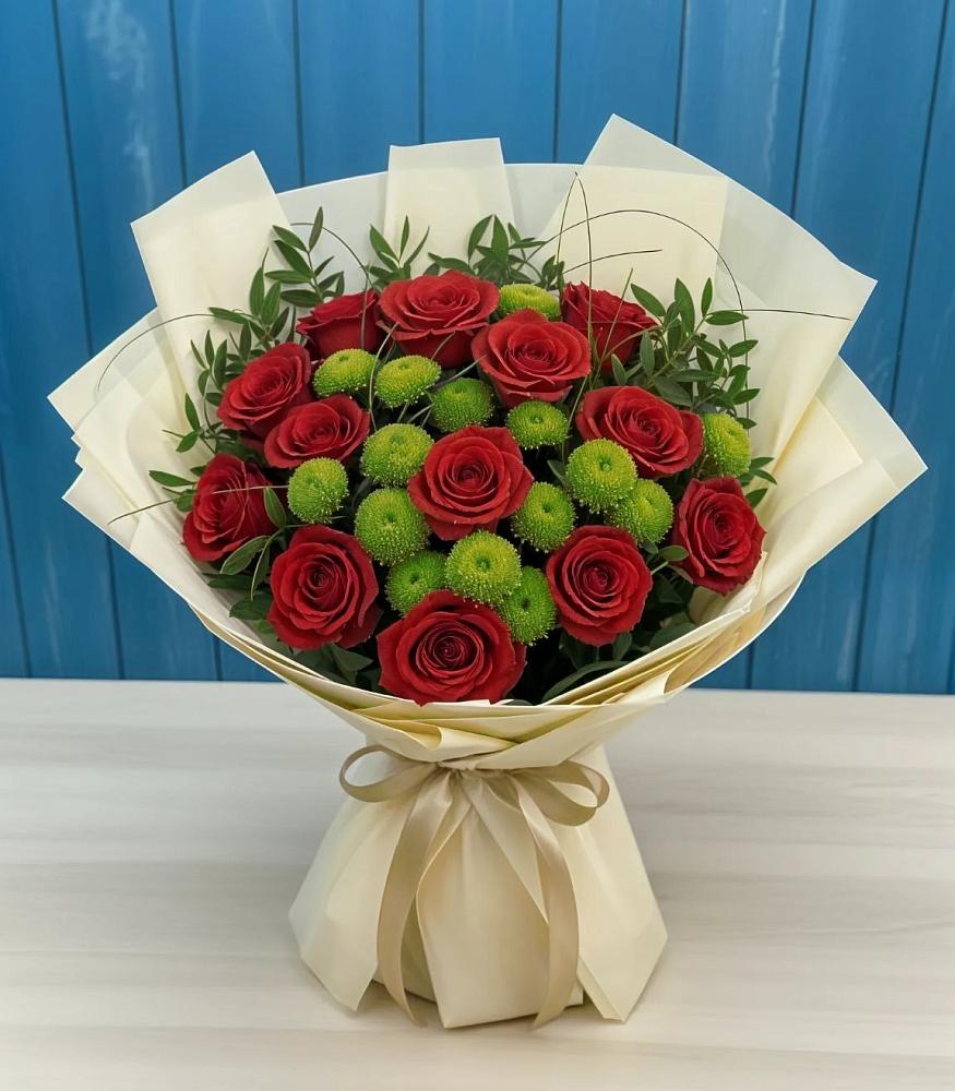 Букет цветов из: Розы и Хризантемы в Зункаре