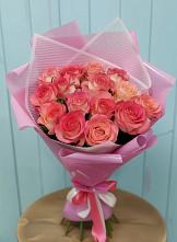 Букет 15 Розовых роз Равель в Зункаре