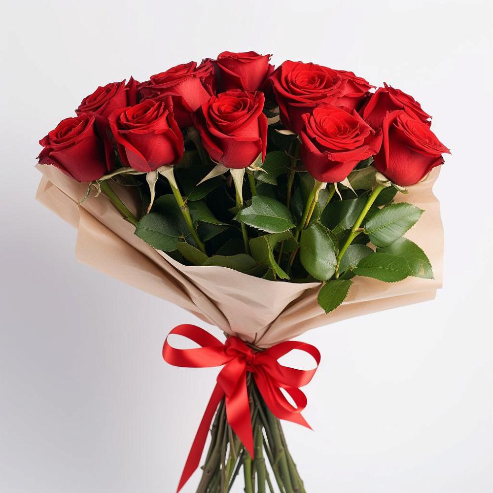 Букет 11 Красных роз Эдлесс Лав в Зункаре