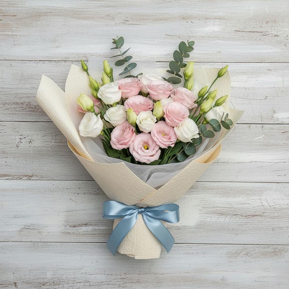 Букет цветов из: Лизиантусы в Зункаре